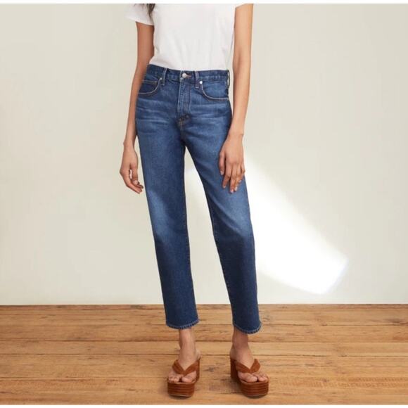 NWT VERONICA BEARD Jeans Women’s Ryleigh Slim Straight Ankle High Rise - Picture 1 of 9